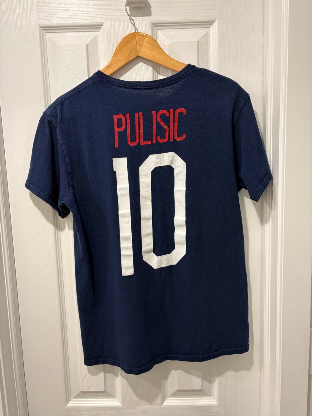 Christian PULISIC Team USA T-shirt Soccer Size Small Navy